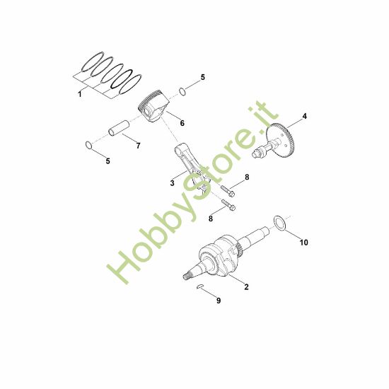 Picture of D - Albero motore, pistone EHC 705.0 (EHC705-0001)